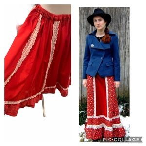 1960s western skirt